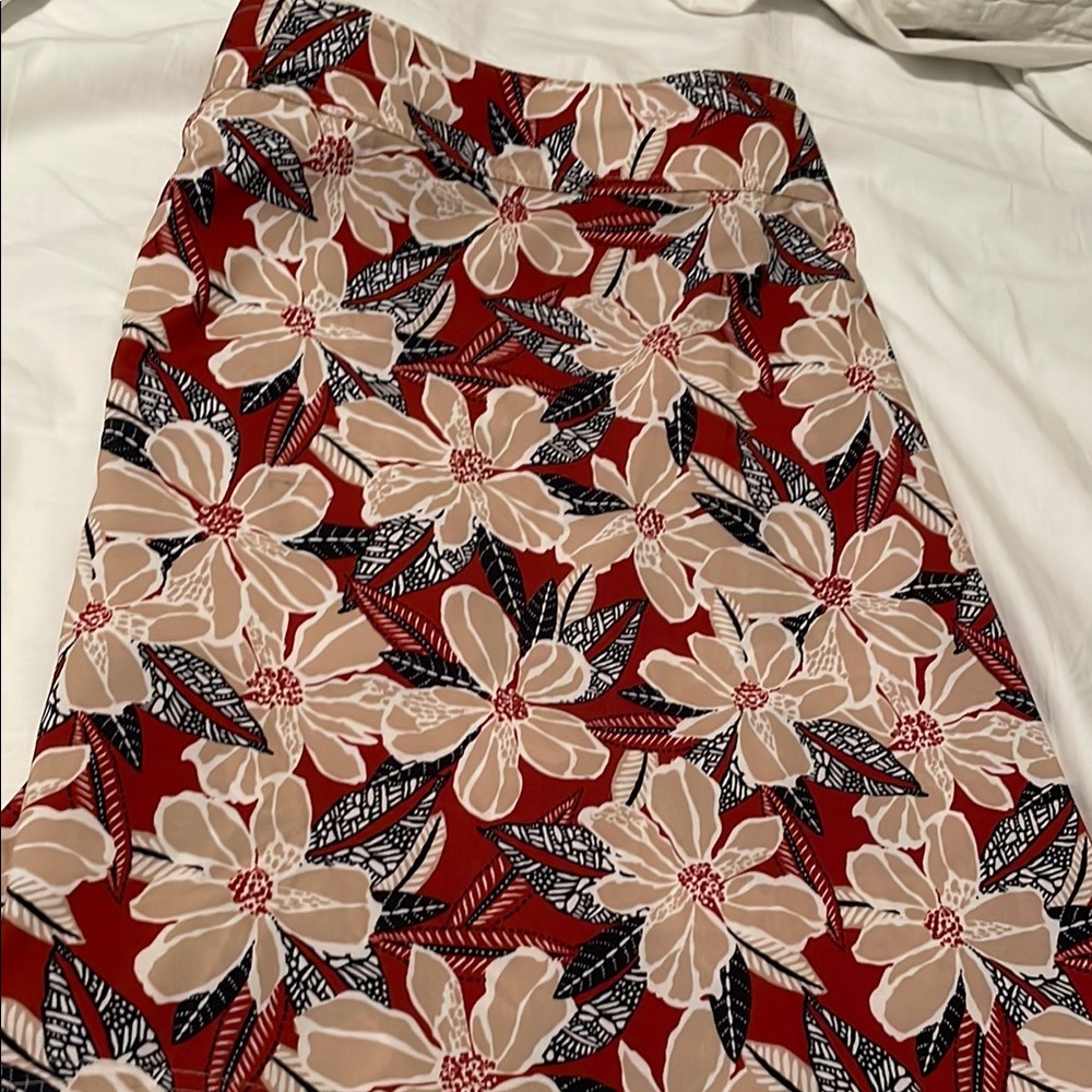 PRICE REDUCED Ripskirt Hawaii Pink Midi A-Line Skirt
